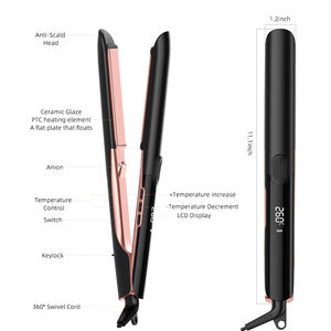 Lisseur ionique pour cheveux, boucleur, traitement à la kératine, fers plats pour cheveux crépus, récupère les dommages, fer à lisser - Product Image 6