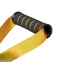 Sangle d'ancrage de porte pour exercices, corde de traction robuste en caoutchouc avec poignées en mousse, bande de résistance de 300 livres pour entraînement à domicile et en salle de sport