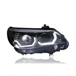 Pour BMW Série 5 E60 2003-2010 : Ensemble de phares LED automatiques édition Thunder avec feux de jour bleus et clignotants – Modification - Product Image 1