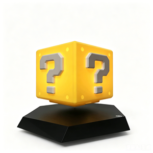 Desktop Magnetic Levitating Block LED Light Yellow Block Gadgets <b>Switch</b> Control Creative Floating <b>Lamp</b> for Kids' Gift Art Decor - Product Image 4