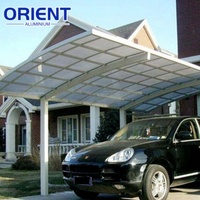 Kits de structure de carport en aluminium, vente en gros d'usine, forte résistance à la corrosion, installation facile, tailles personnalisées