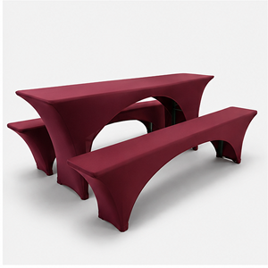 Custom Beer Table <b>Bench</b> and Picnic Cover Set with ISO 9001 BSCI and Test Document Support for Bulk Projects - Product Image 1