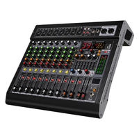Console de mixage audio USB DSP professionnelle 8 canaux MC-8 avec 99 effets BT 48V pour DJ, scène, karaoké, église, studio, sonorisation en direct