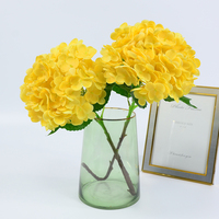 Vente en gros d'hortensia en latex avec fleurs artificielles, hortensia simple au toucher réel, décoration de festival de salon de mariage