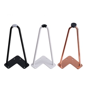 Venta caliente DIY de Metal de cobre de acero de <span class=keywords><strong>los</strong></span> muebles mesas de comedor mesa de café patas de la silla piernas de horquilla - Product Image 2