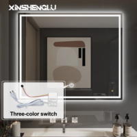 Interrupteur Tactile à Variateur de Température de Couleur Certifié CE, 3 Couleurs, DC12V 1A 12W, Alimentation Intégrée pour Miroir de Salle de Bain