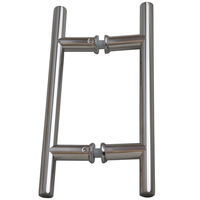 ZD Design moderne verre commercial poignée de porte en bois acier inoxydable H forme 304 polonais rond Tube douche tirer pour hôtels