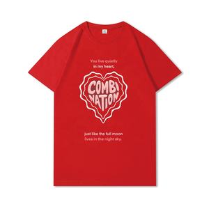 Gran oferta de verano, Jersey 100% de algodón con cuello redondo de alta calidad, diseño personalizado, estilo callejero, camiseta estampada PARA EL Día de San Valentín - Product Image 4