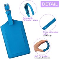 Étiquette de bagage en cuir personnalisée avec logo imprimé, étiquette de valise en similicuir de qualité supérieure, étiquette d'identification personnalisée, cadeau de voyage