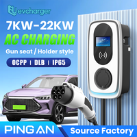 Evchargerhk CCS2 OCPP 1.6 avec Wifi 4G 7kw-22KW Wallobox Station de recharge rapide pour voitures électriques, borne de recharge rapide AC commerciale
