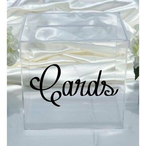 Custom Clear Acrylic Wedding Box <strong>Card</strong> Acrylic Envelope Box Wedding <strong>Card</strong> <strong>Donation</strong> Collection Easy Take Boxes - Product Image 5