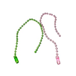 Electrophoretic Colored Metal Bead Chain 2mm Diameter 120mm Length Diy Jewelry <b>Accessories</b> <b>Bag</b> Decoration Material - Product Image 2
