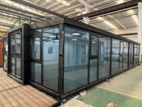 Villas préfabriquées de haute qualité au design moderne avec vitrages, maisons mobiles extensibles de 20/30/40 pieds, bureaux, hôtels