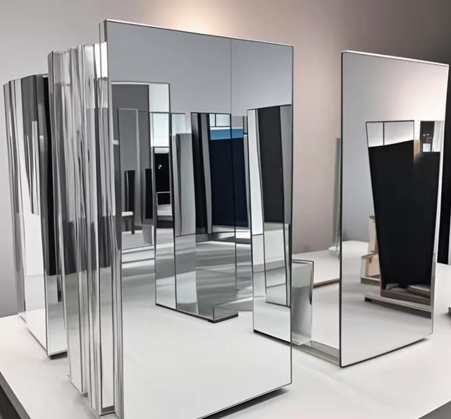 High Quality Silver Coated Float Glass Safety Mirror for Bathroom Kitchen Building Hotel Use