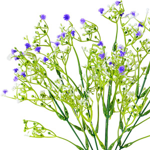 Bouquet de fleurs artificielles Gypsophile à 7 tiges en plastique pour décorations de mariage - Product Image 5