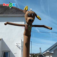Sayok Danseur gonflable de ciel de chien de danseur d'air personnalisé pour l'événement publicitaire