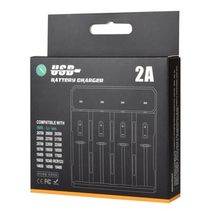 4 khe cắm 26650 18650 USB Mirco sạc pin sạc nhanh sạc 6000K ánh sáng ban ngày thay đổi độ sáng 50000 giờ tuổi thọ cho đèn pin - Product Image 3