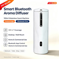 Diffuseur d'arômes professionnel 100 ml, double usage mural et de table, sans eau, avec minuterie via application, machine à parfum Type-C pour hôtels et maisons