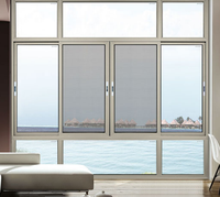 Fenêtre coulissante en verre à cadre étroit minimaliste de haute qualité en aluminium pour l'intérieur de la maison, design de fenêtre de bureau pour la maison