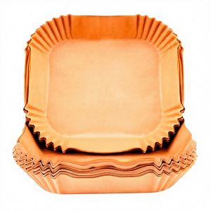 Forros para freidoras de aire, 100 unidades, 20-24 cm, sin BPA, desechables, para horno de 5-8 litros (20-24 cm cuadrados), aptos para alimentos - Product Image 3