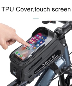 <span class=keywords><strong>Accessoires</strong></span> de vélo, sac de cadre avant pour vélo, étui étanche pour téléphone, sac tactile, sac de VTT, sac de vélo - Product Image 2