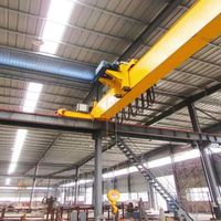 Pont roulant monopoutre économique pour charges légères avec moteur et télécommande sans fil, capacité 20 tonnes, pour usage en usine et atelier