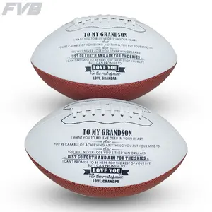 Football Ball OEM Dropshipping Promotional Gift White Autograph Ball Official Size AF9 Football