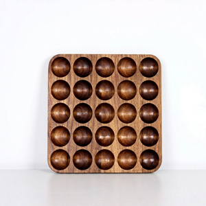 Porta Huevos de Madera de Roble con 25 Ranuras, Bandeja Cuadrada para Exhibición, para Mercado, Hotel, Desayuno, OEM, Personalizado, Vietnam - Product Image 4