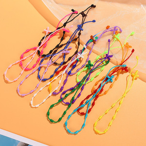 <span class=keywords><strong>Pulsera</strong></span> de Rosario Católica Ajustable Hecha a Mano con <span class=keywords><strong>Hilo</strong></span> <span class=keywords><strong>Rojo</strong></span> de <span class=keywords><strong>7</strong></span> a 10 <span class=keywords><strong>Nudos</strong></span>, Tejida con Cruz, Talismán de Protección, Regalo - Product Image 2