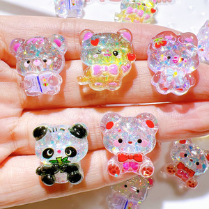 Hot Sales Resin Crafts Mini Resin Animals Resin Cute Pendant Wholesale Diy Phone Case Charms Key Chain for Decoration