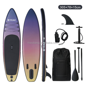 Planche de SUP OEM planche à pagaie <span class=keywords><strong>gonflable</strong></span> noire orange tout autour planche à pagaie debout - Product Image 6