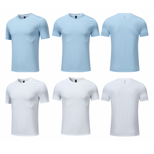 เสื้อยืดปั่นจักรยานผู้ชาย แถบสะท้อนแสง สำหรับวิ่งกลางคืน ปลอดภัย รับสกรีนโลโก้ลูกค้า เสื้อยืดออกกำลังกาย ฟิตเนส ยิม - Product Image 4