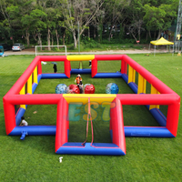 Terrain de football commercial en PVC, arène gonflable de football avec ballons pare-chocs pour le corps humain, ballons Zorb pour enfants et adultes
