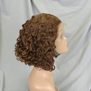 วิกผมบ๊อบแบบลูกไม้ด้านหน้า 13x4 HD ลอนลึกแบบ Deep Water Wave <span class=keywords><strong>ผม</strong></span>แท้ 100% วิกผมบ๊อบสั้นแบบลูกไม้ด้านหน้า 10 นิ้ว วิกผมบ๊อบแบบลูกไม้ด้านหน้าโปร่งใส - Product Image 4