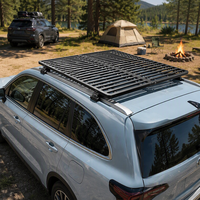 Nouvelle mode, accessoires de voiture 4x4, porte-bagages universel pliable double, porte-bagages de toit, plateforme de toit de voiture