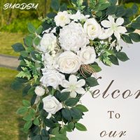 Arrangements floraux artificiels en soie et mousse faits à la main pour arche de mariage, fausses fleurs décoratives d'extérieur, ensemble de deux pièces