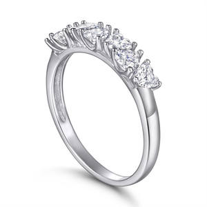 ラボグロウンダイヤモンドの結婚指輪・婚約指輪（ホワイトゴールド、ラウンドブリリアントカット、IGI認証、金メッキ14金/18金、クラシックジュエリー） - Product Image 3