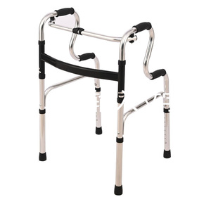 Stainless Steel <b>Walker</b> With Adjustable Height <b>For</b> Elderly Mobility Assistance - Product Image 1