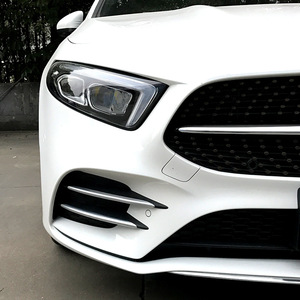 Mercedes-Benz A-Class Sport Grille And Fog Light Trim Matte Silver ABS For A180L A200L 2019 Retrofit Upgrade - Product Image 1