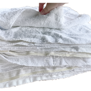 白いテリータオルの布巾、綿の清掃用布巾、工業用・船舶用の拭き取り布 - Product Image 3