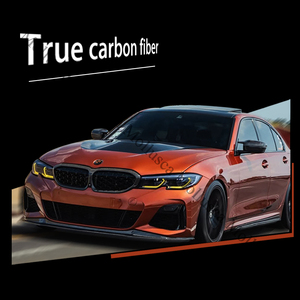 สเกิร์ตข้างคาร์บอนไฟเบอร์แท้สำหรับรถยนต์ซีรีส์ 3 รุ่น G20 ปีกข้าง - Product Image 4