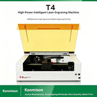 Grabador Láser de Diodo de Escritorio T4, Mini Máquina de Grabado Láser para Madera, Metal y Plástico, Router CNC, Módulo Láser de 10W Refrigerado por Aire