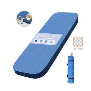 <span class=keywords><strong>Matelas</strong></span> de couchage auto-gonflant en tricot de polyester 30D <span class=keywords><strong>matelas</strong></span> de Camping confort 3D côtés tapis de couchage en mousse épaisse tapis de Camping - Product Image 1