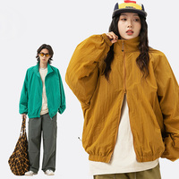 Ensemble survêtement coupe-vent d'été personnalisé avec logo, veste imperméable à capuche, doublure en mesh, poches zippées élastiques 2-en-1