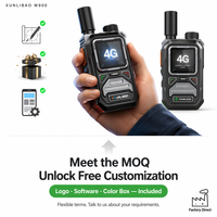 Produsen Radio XUNLIBAO PoC OEM ODM Logo Kustom Tanpa Biaya Platform Kartu SIM Seumur Hidup GPS 4G W900 Walkie Talkie Genggam Global