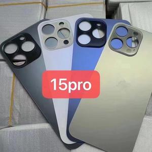 Parti di riparazione porta posteriore <span class=keywords><strong>con</strong></span> foro grande coperchio in vetro di ricambio per <span class=keywords><strong>iPhone</strong></span> 11 12 13 14 15 Pro Max 14Plus 15Plus - Product Image 6