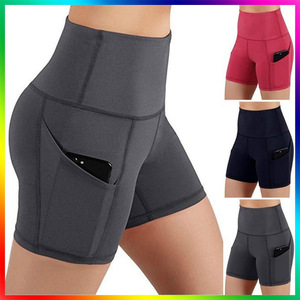 <b>Plus</b> <b>Size</b> Sexy <b>Yoga</b> Shorts High Waist Buttocks Lifting Push Up Tight Sports Fitness <b>Yoga</b> Short <b>Pant</b> With Pocket - Product Image 2