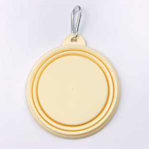 Bol pliable en silicone de qualité alimentaire pour animaux de compagnie - Bol à boire portable pour chiens et chats pour une utilisation diététique - Product Image 1