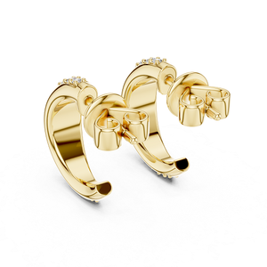 Pendientes de Diamantes Cultivados en Laboratorio, Joyería de Diseño Elegante, Accesorio Brillante y Elegante - Product Image 4