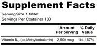 Comprimés de Vitamine B12 à Marque Privée OEM, Comprimés Sublinguaux de Méthylcobalamine, Complément Alimentaire